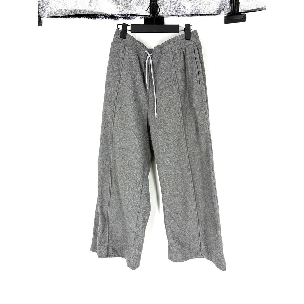 Gray Stio fleece wide leg pants, M
